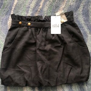 Brand New NWT Tibi Black Skirt Size 8